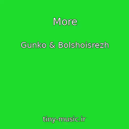 کاور آهنگ More از Gunko & Bolshoisrezh