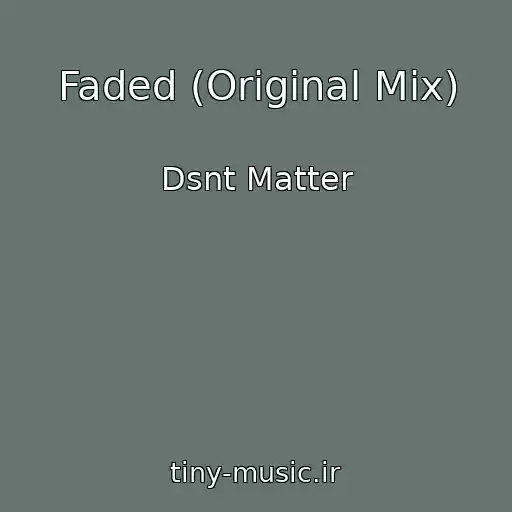 کاور آهنگ Faded (Original Mix) از Dsnt Matter