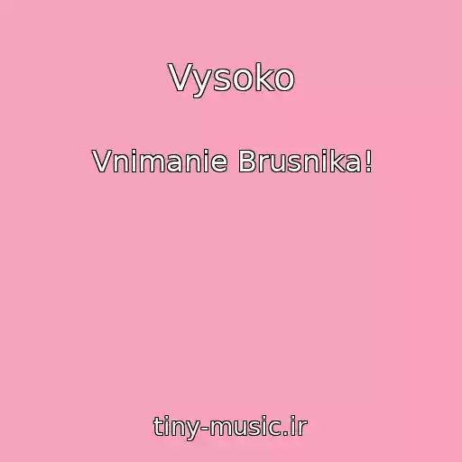 کاور آهنگ Vysoko از Vnimanie Brusnika!