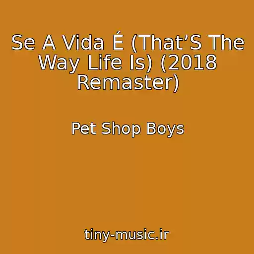 کاور آهنگ Se A Vida É (That’S The Way Life Is) (2018 Remaster) از Pet Shop Boys