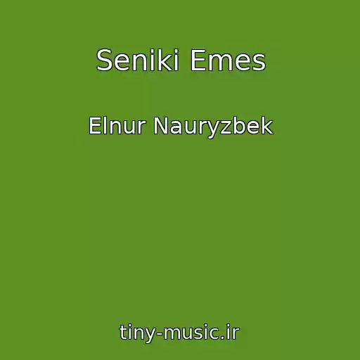 کاور آهنگ Senіkі Emes از Elnur Nauryzbek