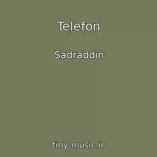 کاور آهنگ Telefon از Sadraddin