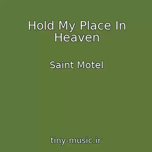 کاور آهنگ Hold My Place In Heaven از Saint Motel