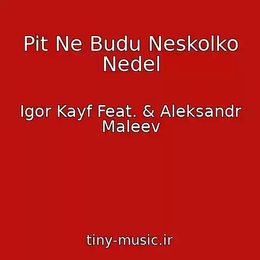 کاور آهنگ Pit Ne Budu Neskolko Nedel از Igor Kayf Feat. & Aleksandr Maleev