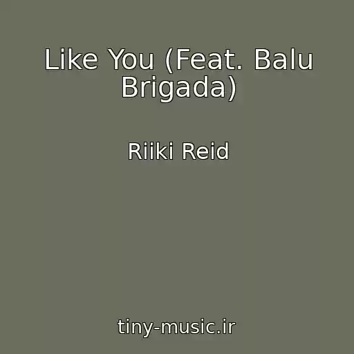 کاور آهنگ Like You (Feat. Balu Brigada) از Riiki Reid