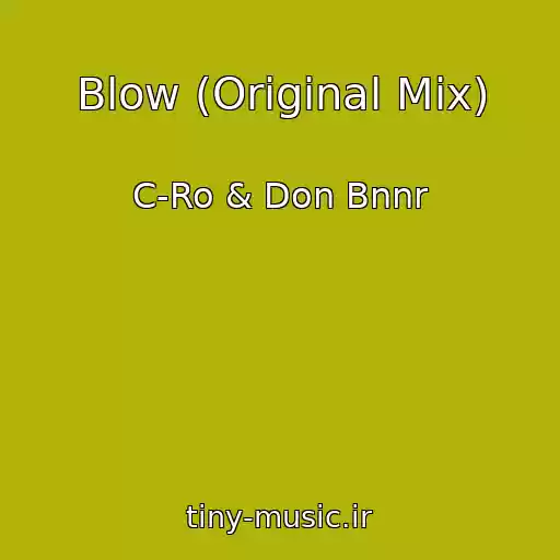 کاور آهنگ Blow (Original Mix) از C-Ro & Don Bnnr