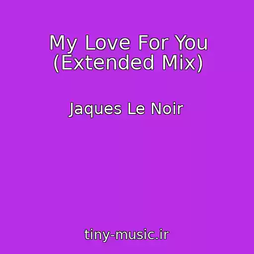 کاور آهنگ My Love For You (Extended Mix) از Jaques Le Noir