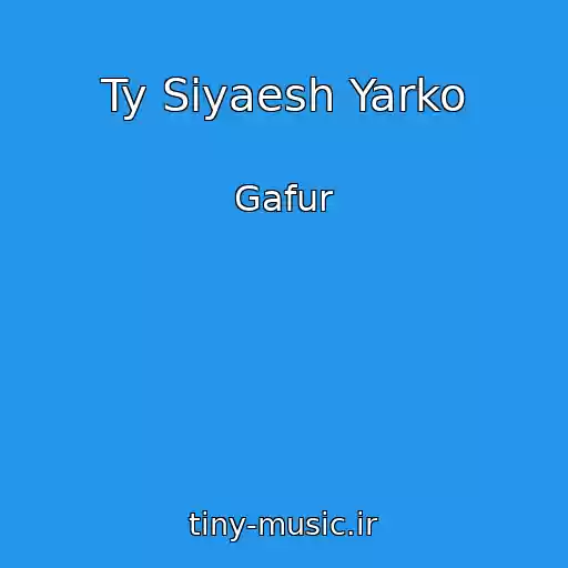 کاور آهنگ Ty Siyaesh Yarko از Gafur
