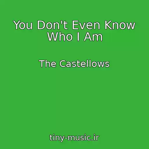 کاور آهنگ You Don't Even Know Who I Am از The Castellows