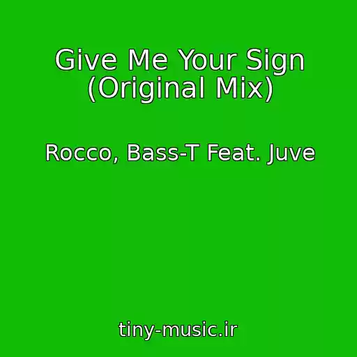 کاور آهنگ Give Me Your Sign (Original Mix) از Rocco, Bass-T Feat. Juve