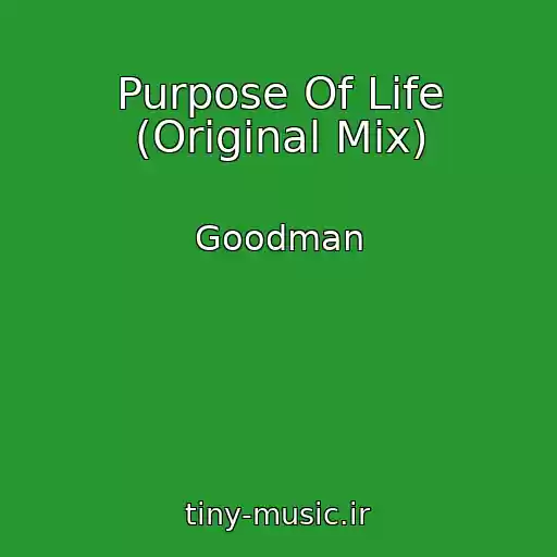 کاور آهنگ Purpose Of Life (Original Mix) از Goodman
