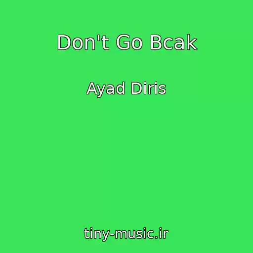 کاور آهنگ Don't Go Bcak از Ayad Diris