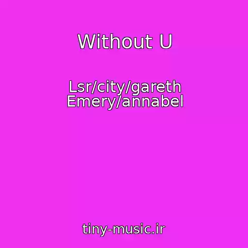 کاور آهنگ Without U از Lsr/city/gareth Emery/annabel