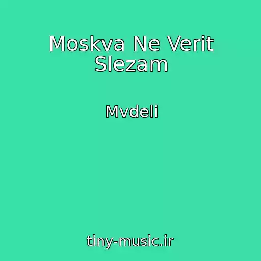 کاور آهنگ Moskva Ne Verit Slezam از Mvdeli