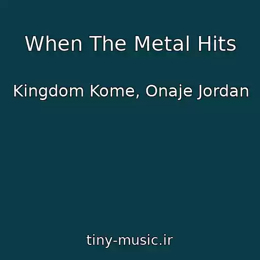 کاور آهنگ When The Metal Hits از Kingdom Kome, Onaje Jordan