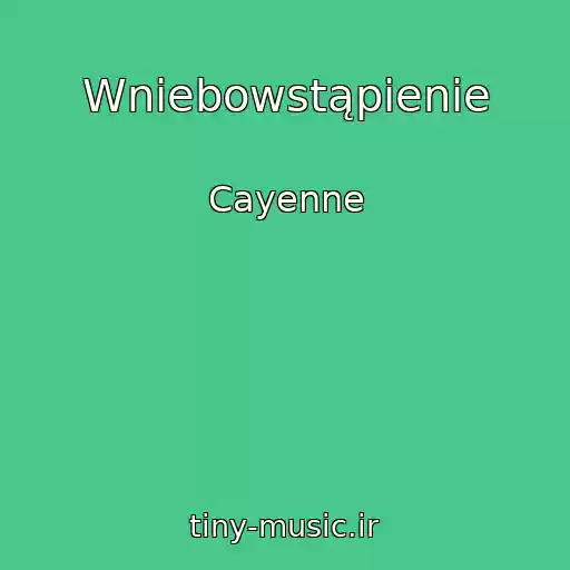 کاور آهنگ Wniebowstąpienie از Cayenne