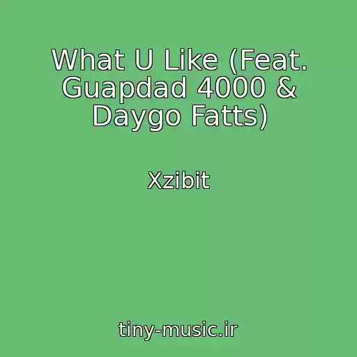 کاور آهنگ What U Like (Feat. Guapdad 4000 & Daygo Fatts) از Xzibit