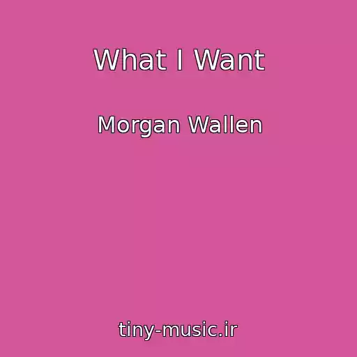 کاور آهنگ What I Want از Morgan Wallen