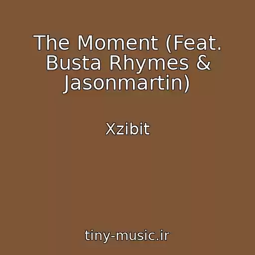کاور آهنگ The Moment (Feat. Busta Rhymes & Jasonmartin) از Xzibit