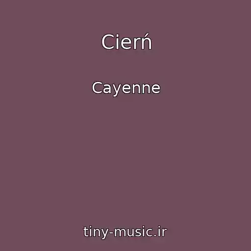 کاور آهنگ Cierń از Cayenne