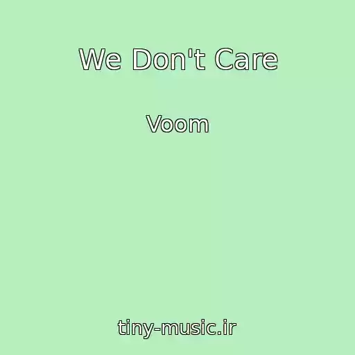 کاور آهنگ We Don't Care از Voom