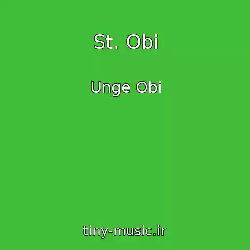 کاور آهنگ St. Obi از Unge Obi