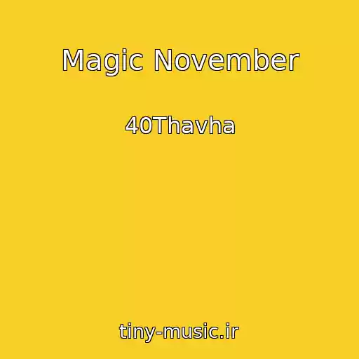 کاور آهنگ Magic November از 40Thavha