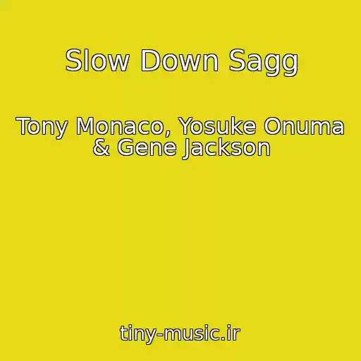 کاور آهنگ Slow Down Sagg از Tony Monaco, Yosuke Onuma & Gene Jackson
