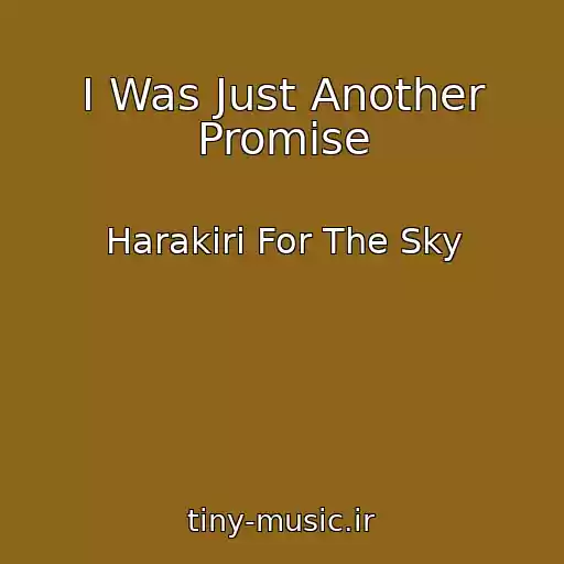 کاور آهنگ I Was Just Another Promise از Harakiri For The Sky