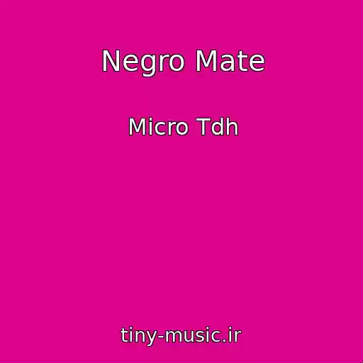 کاور آهنگ Negro Mate از Micro Tdh