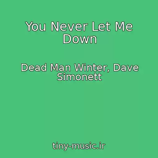کاور آهنگ You Never Let Me Down از Dead Man Winter, Dave Simonett