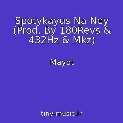 کاور آهنگ Spotykayus Na Ney (Prod. By 180Revs & 432Hz & Mkz) از Mayot