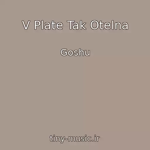 کاور آهنگ V Plate Tak Otelna از Goshu