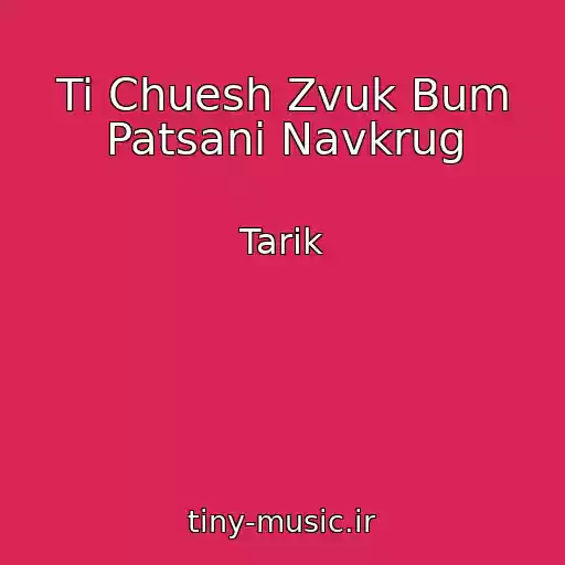 کاور آهنگ Ti Chuesh Zvuk Bum Patsani Navkrug از Tarik