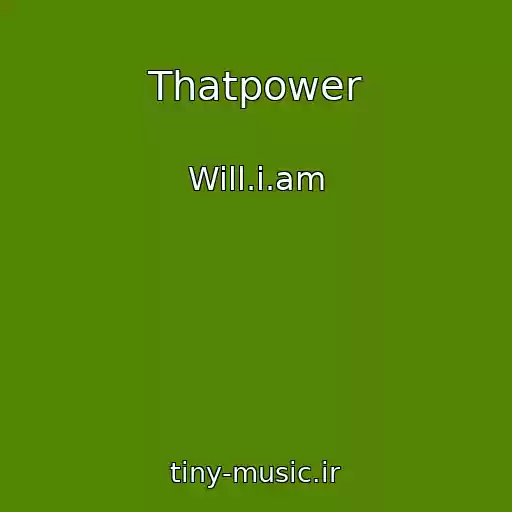 کاور آهنگ Thatpower از Will.i.am