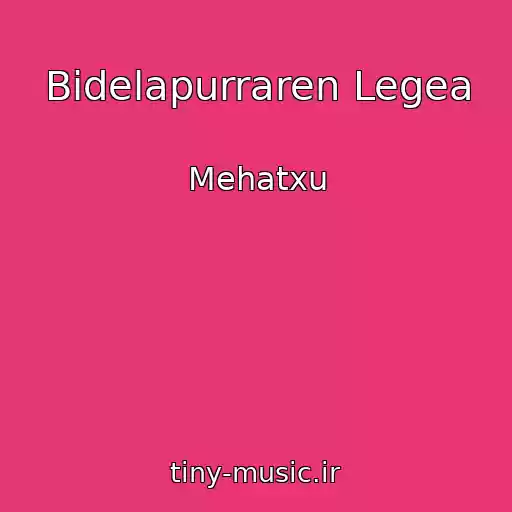 کاور آهنگ Bidelapurraren Legea از Mehatxu