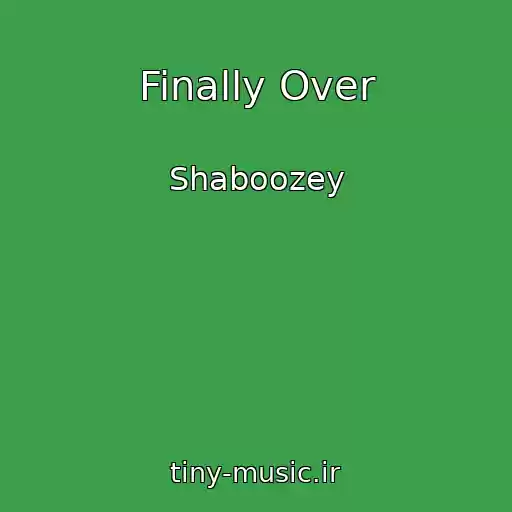 کاور آهنگ Finally Over از Shaboozey