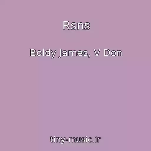 کاور آهنگ Rsns از Boldy James, V Don