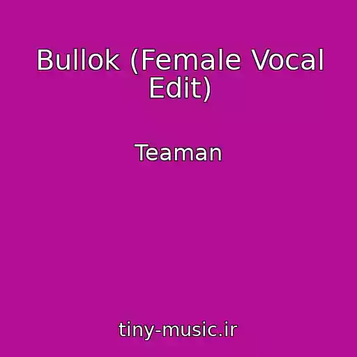 کاور آهنگ Bullok (Female Vocal Edit) از Teaman